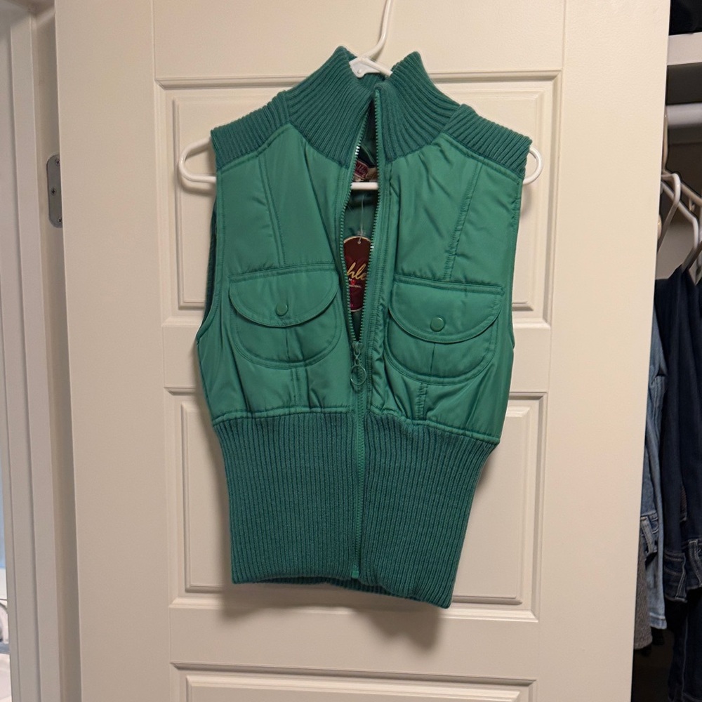 Ashley By 26 International Teal Sleeveless Vest